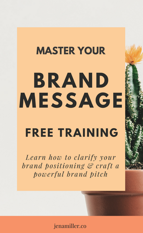 Master Your Brand Message Free Training